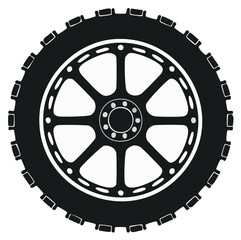 Obraz premium Rugged Off Road Tire and Wheel Set with Bold Tread Pattern