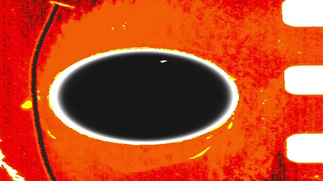 Dynamic red and orange abstract background with oval shape and distressed texture.