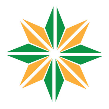 Star shape multi business logo design ideas for vector free download