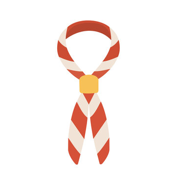 Scout Neckerchief Flat Illustration