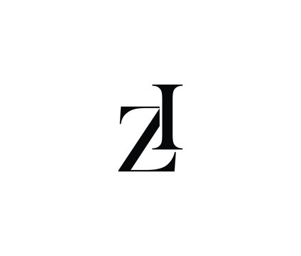 Elegant serif letter Z with decorative elements on white background