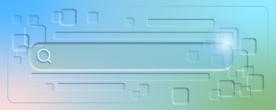 Vector illustration neomorphism Search bar 