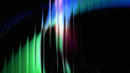 Fototapeten Fraktale Wellen Glass gradient texture with teal and navy ripple pattern and smooth light distortion. Wavy abstract flow, futuristic blur effect, reeded vertical displacement. Vector illustration  © MorshedBD2