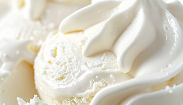 Creamy Vanilla Ice Cream Swirls