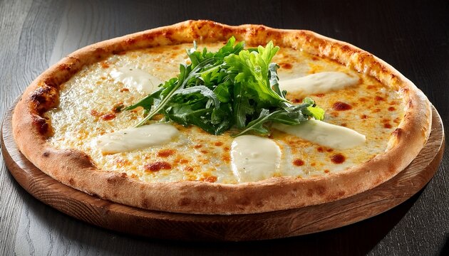 cheese pizza with rucola