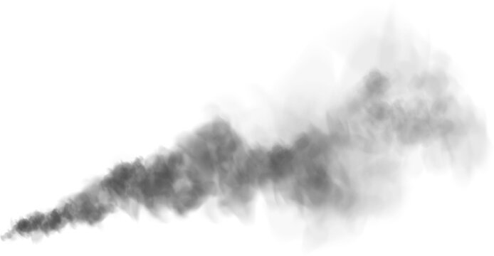 Black fog smoke Gray Fog or smoke isolated transparent background. White vector cloudiness, mist or smog background. PNG image Grey, white watercolor textured on white paper background. smoke texture.