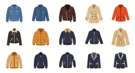 Fashion Jackets Collection: Denim, Leather, Bomber, Trench, Blazer, Coats © Heri_s99