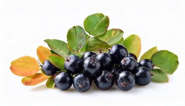 saskatoon berry on white background