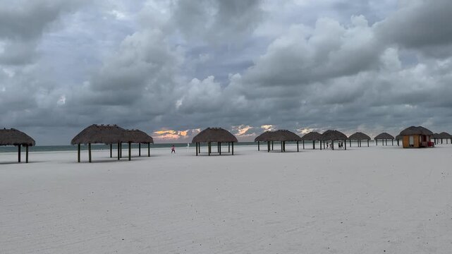 Beautiful Marco Island sunset, heavily overcast sky, Southern Florida