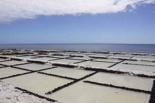 Tenegu&iacute;a saltworks, Southern Cape Punta de Fuencaliente, La Palma, Canary Islands, Spain