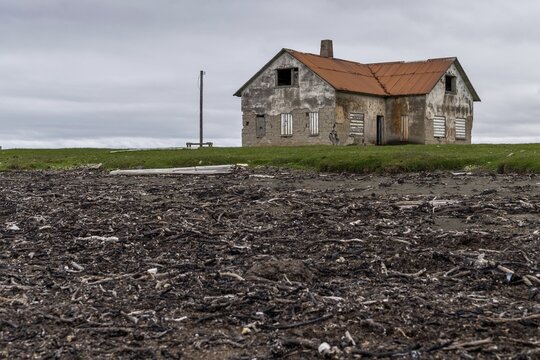 Abandoned derelict house, Langanes Peninsula, Iceland