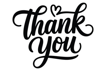 Fototapeta premium Gratitude calligraphy art with heart