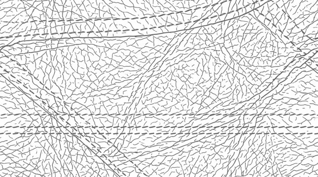Abstract grayscale texture with crisscross lines and a network pattern forming a geometric grid motif.