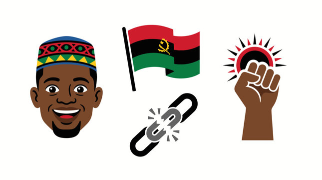 Juneteenth Celebration Icons: Freedom, Unity, and Black History
