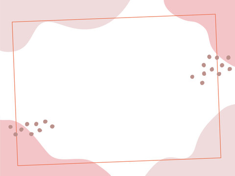 Modern Minimalist Abstract Frame Background for Social Media and Greeting Cards