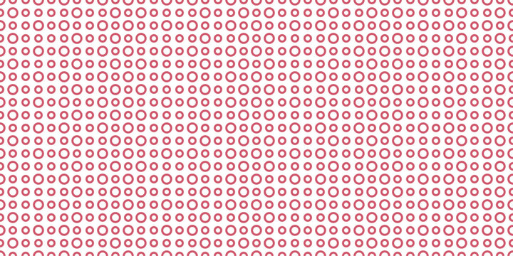 Seamless geometric pattern with small rings and circles. Minimal decorative background for textile, wrapping and modern design