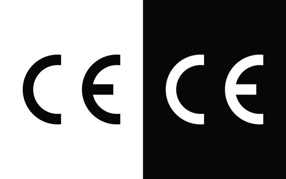 Conformit&eacute; Europ&eacute;enne (CE logo) symbol vector SVG.