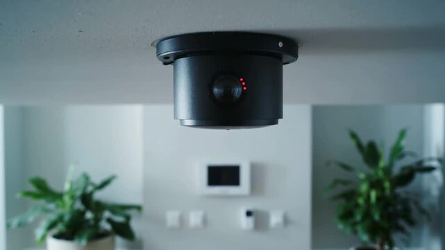 Modern Indoor Security Camera Monitoring