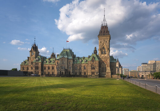 East Block of the Canadian Parliament on Parliament Hill - Ottawa, Ontario, Canada