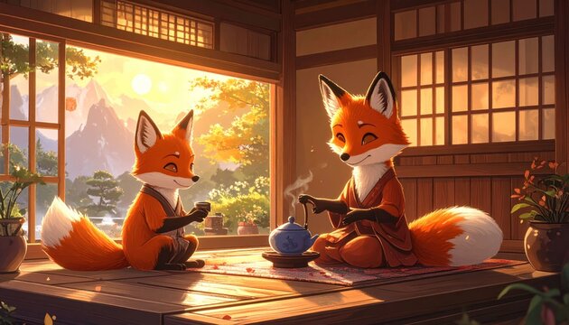 Foxes tea ceremony