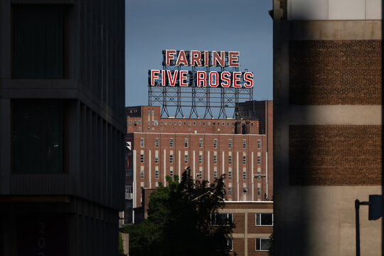 Farine Five Roses Sign - Montreal, Quebec, Canada