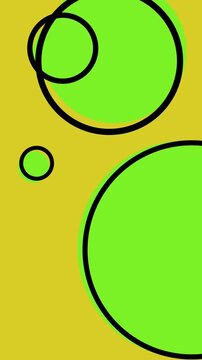 Retro abstract 80's 90's design pattern background. Memphis style geometrical shapes of different vintage colors. pop art design. High quality 4k footage