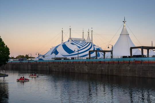 Cirque du Soleil Tent at the Old Port of Montreal (Vieux-Port) - Quebec, Canada