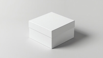 Fototapeta premium white cardboard box isolated on white background 