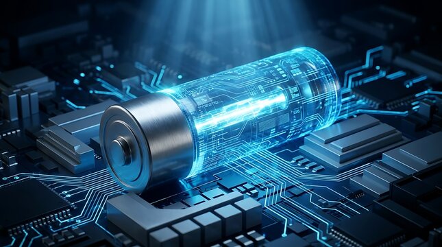 Energi Baterai Canggih Mengalir Melalui Sirkuit Elektronik Digital untuk Teknologi Masa Depan