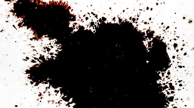 Black Ink Particle Explosion Abstract Background