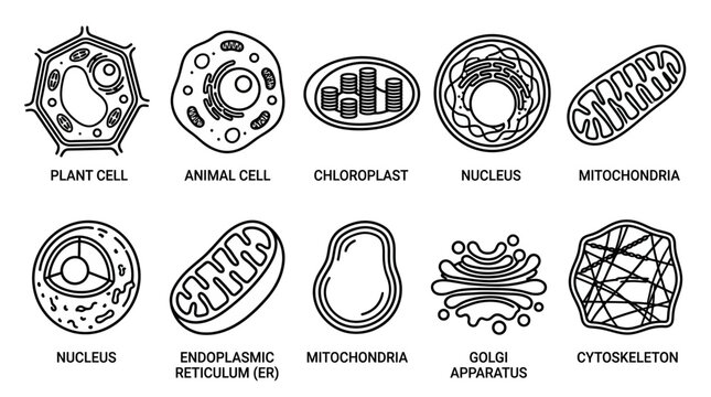 Plant Cell Diagram Aniline Drawing of Biological Cell Parts