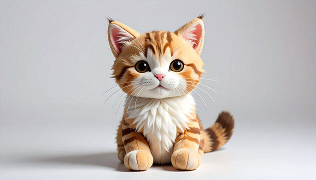 Cute tabby kitten portrait