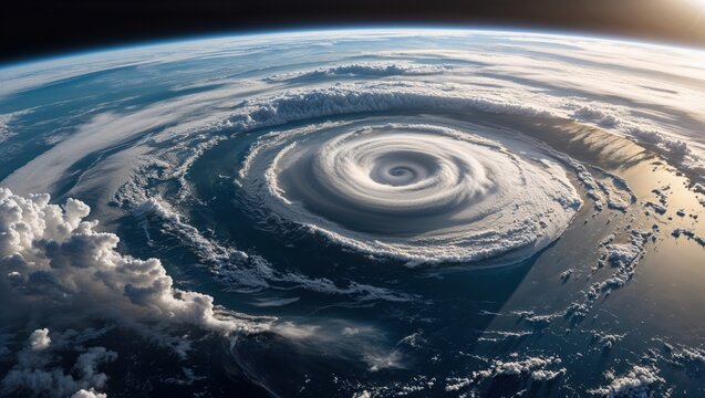 Enormous Category 5 Hurricane from Space A Powerful and Destructive Force of Nature