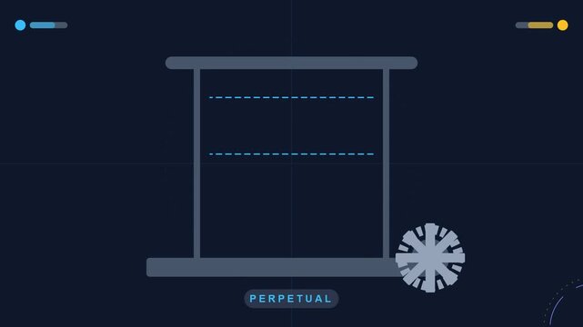 2d gate frame with dash line animation, and polygon rotation