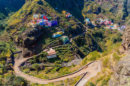 Fontainhas village, Paul Valley, Santo Ant&atilde;o Island, Cape Verde.