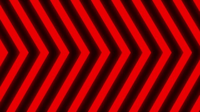 Seamless moving background. background animation with a pattern of lines moving sideways and forming arrows or triangles consisting of violet or red and black.