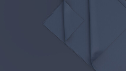 Obraz premium Dark Navy Abstract Geometric Cloth — Diamond and Triangle Shapes on Dark Blue Background