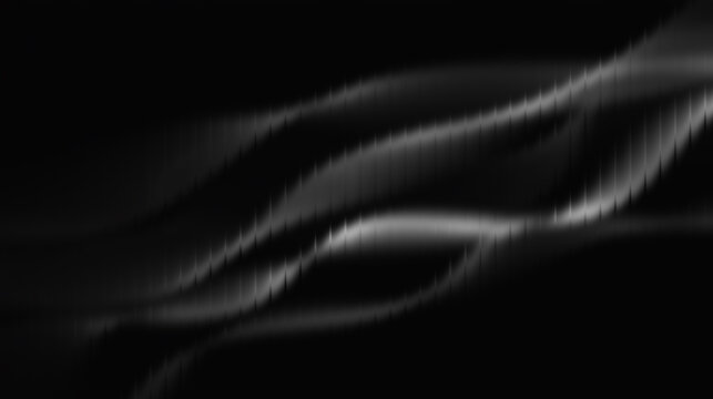 Black and charcoal gray with a pattern of fine lines that curve vertically, giving the impression of a futuristic material surface such as carbon fiber or textured technical fabric.
