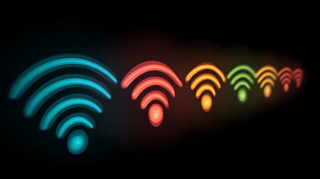 Wifi Global network on Earth concept Abstract business connection of lines from nodes It is connected to endless nodes and represents the innovation of communication in the networking

