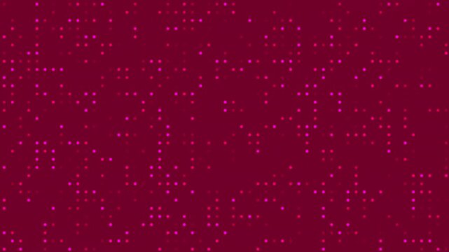 Abstract Hi tech motion graphic background with digital red pixels