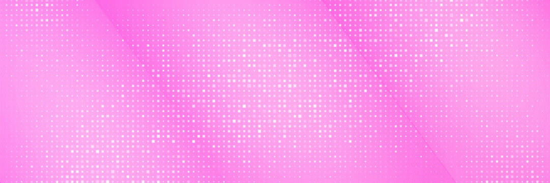 PrintaShining pink disco party pattern background. Iridescent rose sequin mosaic texture. Abstract sparkling halftone wallpaper. Pop up comic glowing glitter backdrop. Retro vector design template