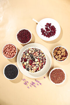 Eight Treasures Laba Congee Ingredients - Traditional Chinese Nutritious Breakfast Porridge Mix with Grains Beans Nuts