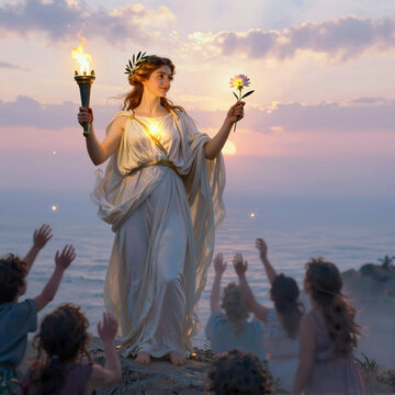 Elpis, the ancient Greek goddess of hope and expectation