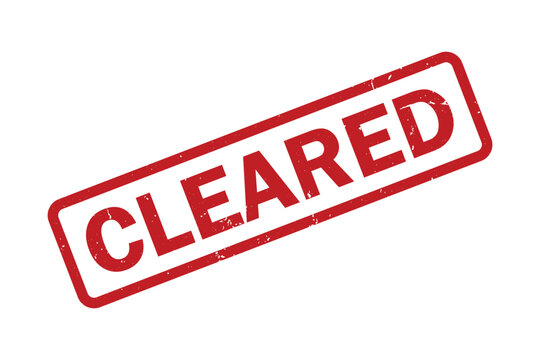Cleared rubber stamp vector illustration