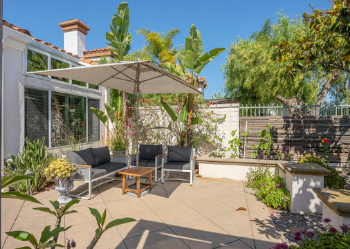 Backyard garden in Irvine California.