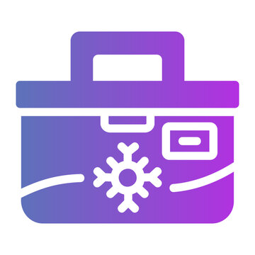 Cooler box Line Gradient Icon