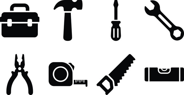 Tool Box Vector Icon Handy Dad Repair and Workshop Symbol