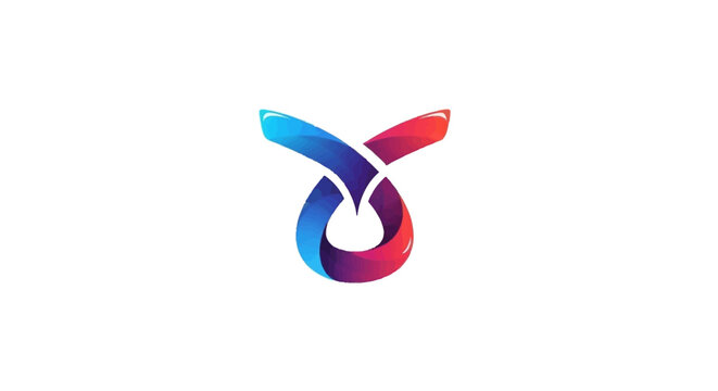 Colorful abstract logo design symbol.