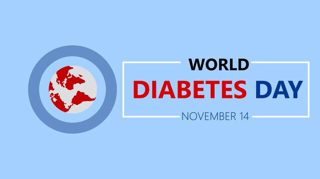 Animated video about world diabetes day, suit for awareness campaign about diabetes disease.