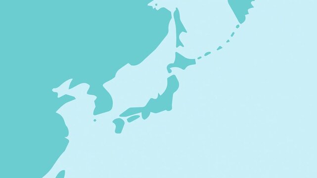 Rotating Earth Zooming Into Japan Animation (4K)